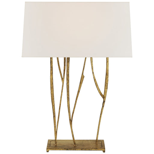 Aspen Console 2-Light Table Lamp in Gilded Iron