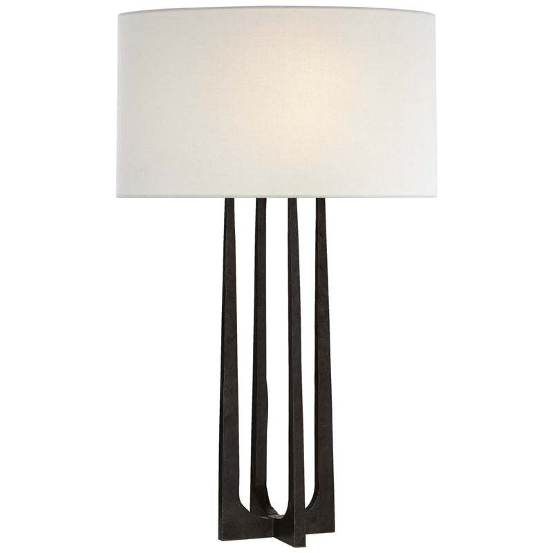 Scala Hand-Forged Table Lamp in Aged Iron