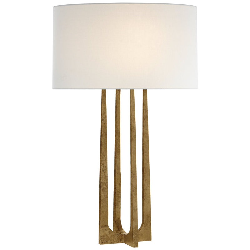 Scala Hand-Forged Table Lamp in Gilded Iron
