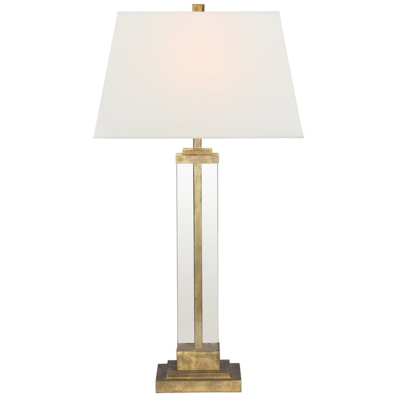 Wright Table Lamp in Gilded Iron