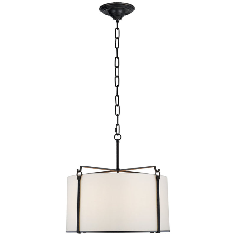 Aspen Medium Hanging Shade 4-Light Pendant in Blackened Rust