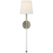 Camille Large Tail Wall Sconce in Antique Nickel