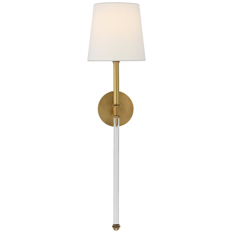 Camille Large Tail Wall Sconce in Hand-Rubbed Antique Brass