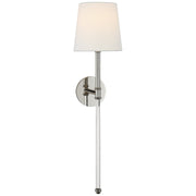 Camille Large Tail Wall Sconce in Polished Nickel