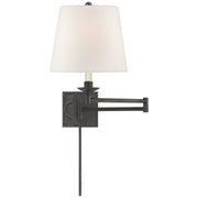 Griffith Swing Arm Wall Lamp in Aged Iron