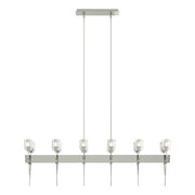 Echo 12-Light Linear Pendant in Sterling - 131525-SKT-MULT-85-YC0369 by Hubbardton Forge