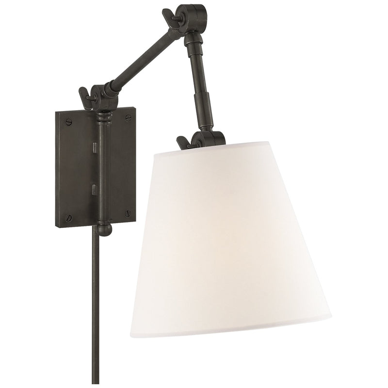 Graves Pivoting Swing Arm Wall Lamp in Bronze