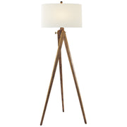 Tripod Floor Lamp in French Waxed Wood