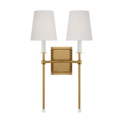Baxley 2-Light Wall Sconce in Burnished Brass