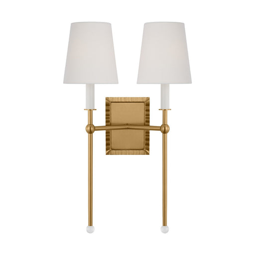 Baxley 2-Light Wall Sconce in Burnished Brass