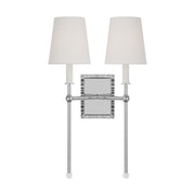Baxley 2-Light Wall Sconce in Polished Nickel