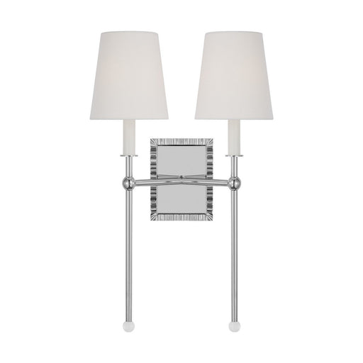 Baxley 2-Light Wall Sconce in Polished Nickel