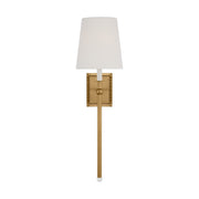 Baxley Tall Bath Sconce in Burnished Brass