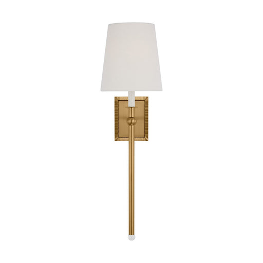 Baxley Tall Bath Sconce in Burnished Brass
