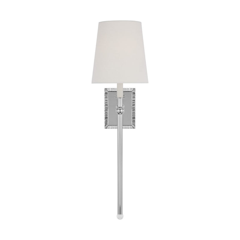 Baxley Tall Bath Sconce in Polished Nickel