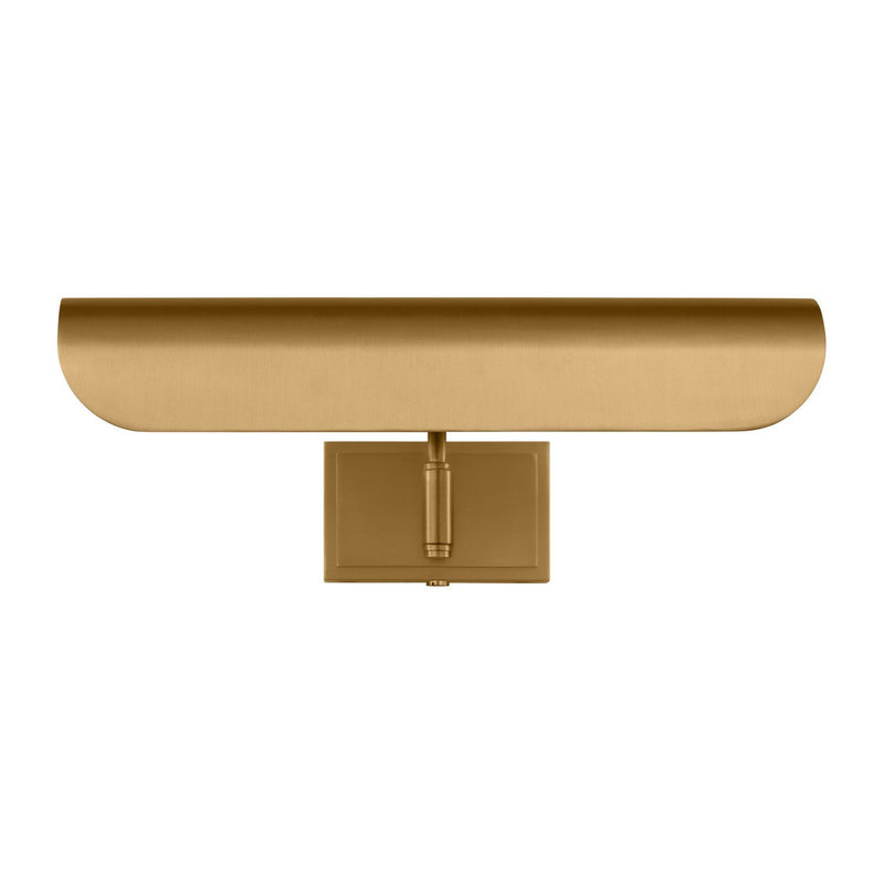 Hull 13" 2-Light Picture Light in Burnished Brass