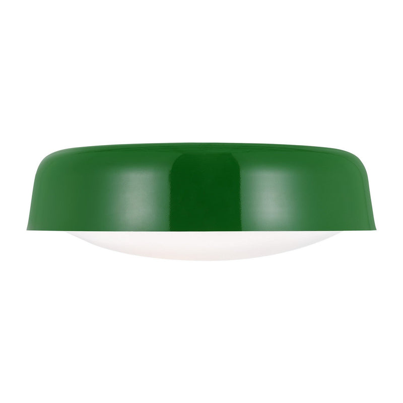 Draper 2-Light Large Flush Mount in Green