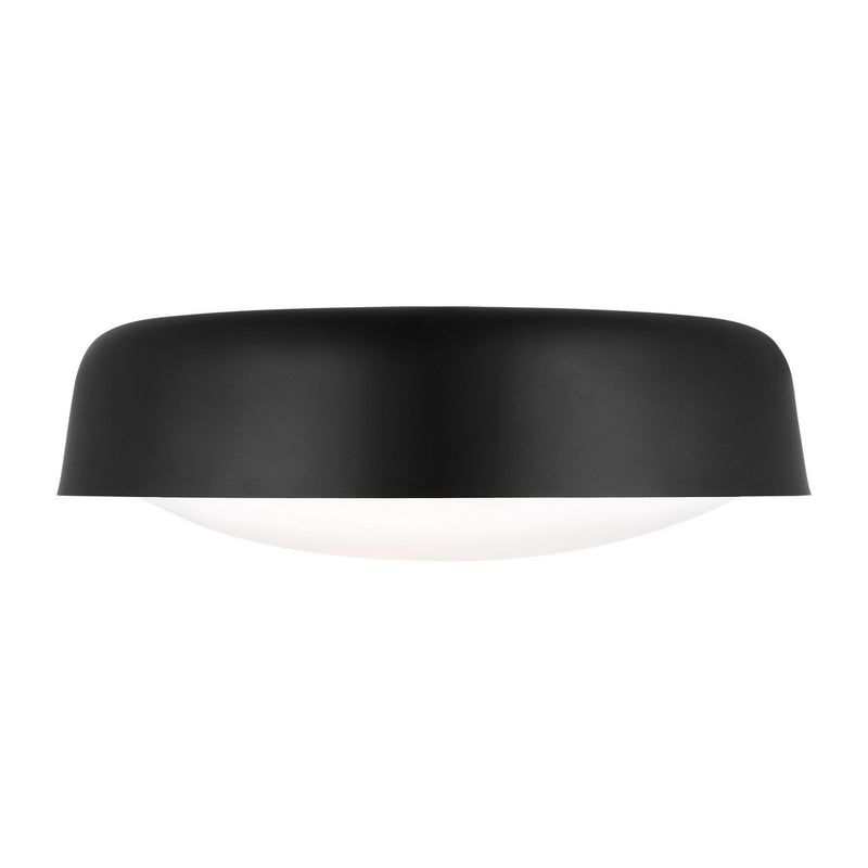 Draper 2-Light Large Flush Mount in Midnight Black