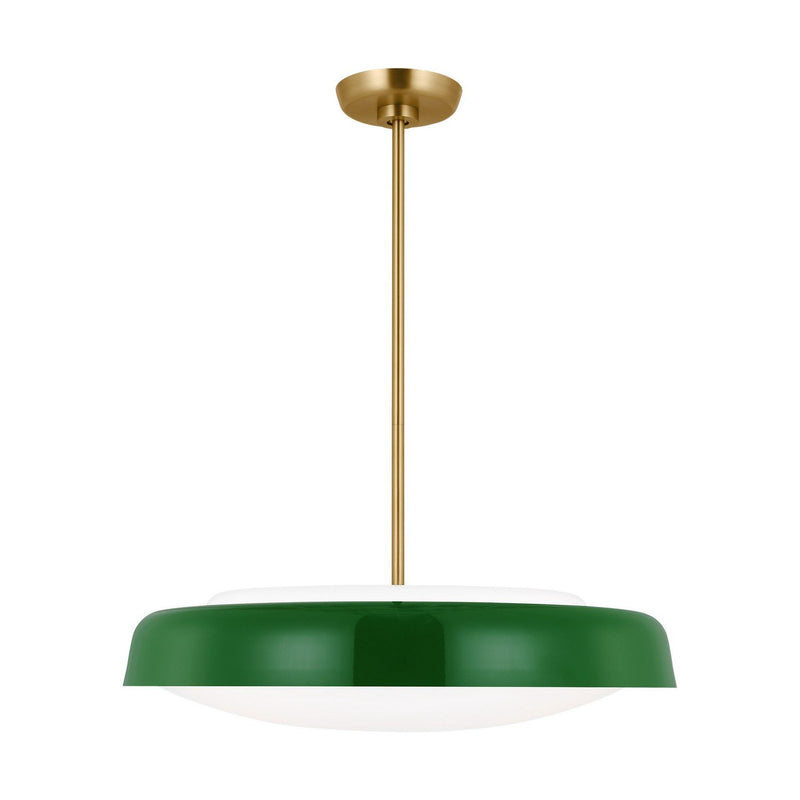 Draper 3-Light Extra Large Pendant in Green