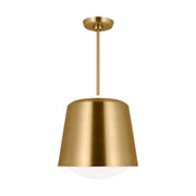 Draper Small Pendant in Burnished Brass