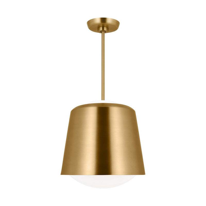 Draper Small Pendant in Burnished Brass