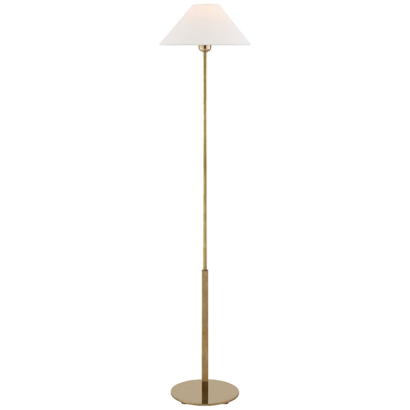 Hackney Floor Lamp in Hand-Rubbed Antique Brass