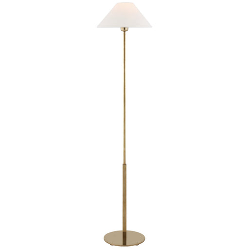 Hackney Floor Lamp in Hand-Rubbed Antique Brass