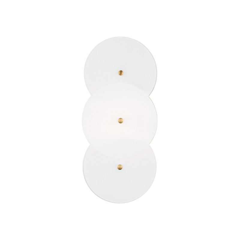 Emery 2-Light Small Wall Sconce in Burnished Brass