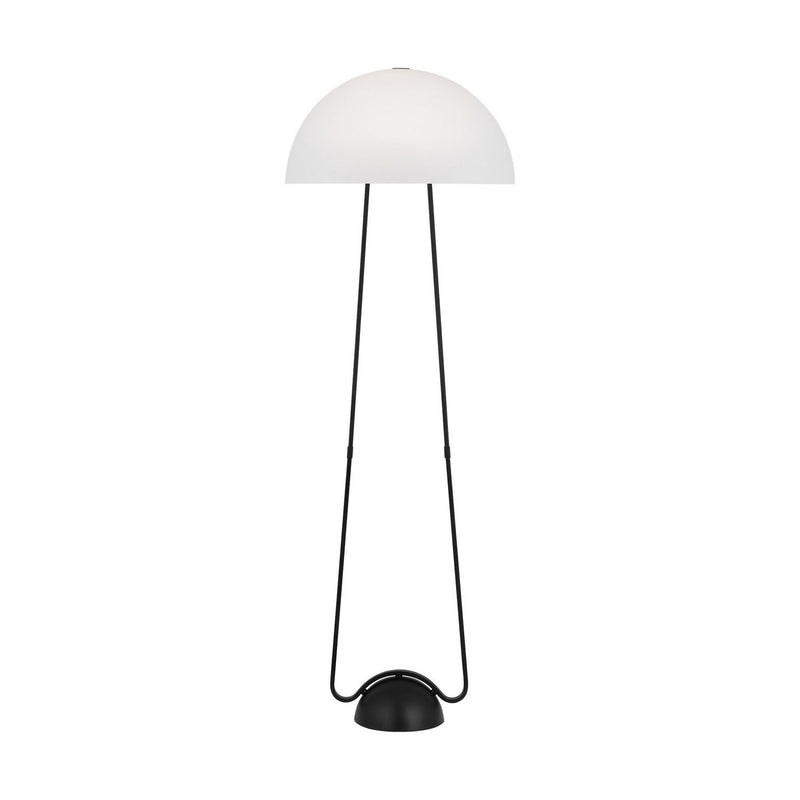 Nido Medium Floor Lamp in Midnight Black