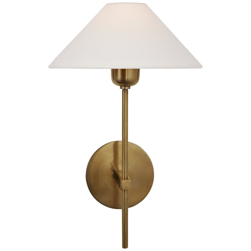Hackney Single Wall Sconce in Hand-Rubbed Antique Brass