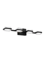 Kamden 4-Light Bath Vanity Light in Nightshade Black