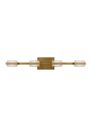 Kamden 4-Light Bath Vanity Light in Natural Brass