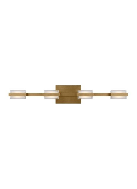 Kamden 4-Light Bath Vanity Light in Natural Brass
