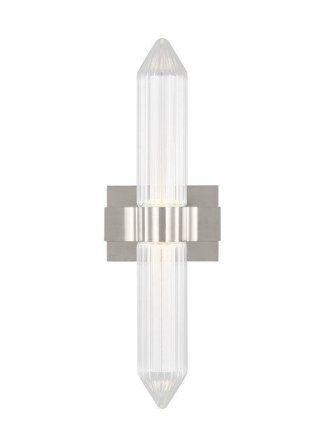 Langston Medium Bath Sconce in Polished Nickel