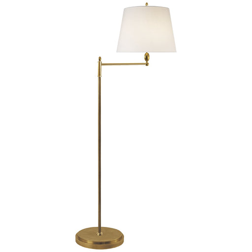 Paulo Floor Lamp in Hand-Rubbed Antique Brass
