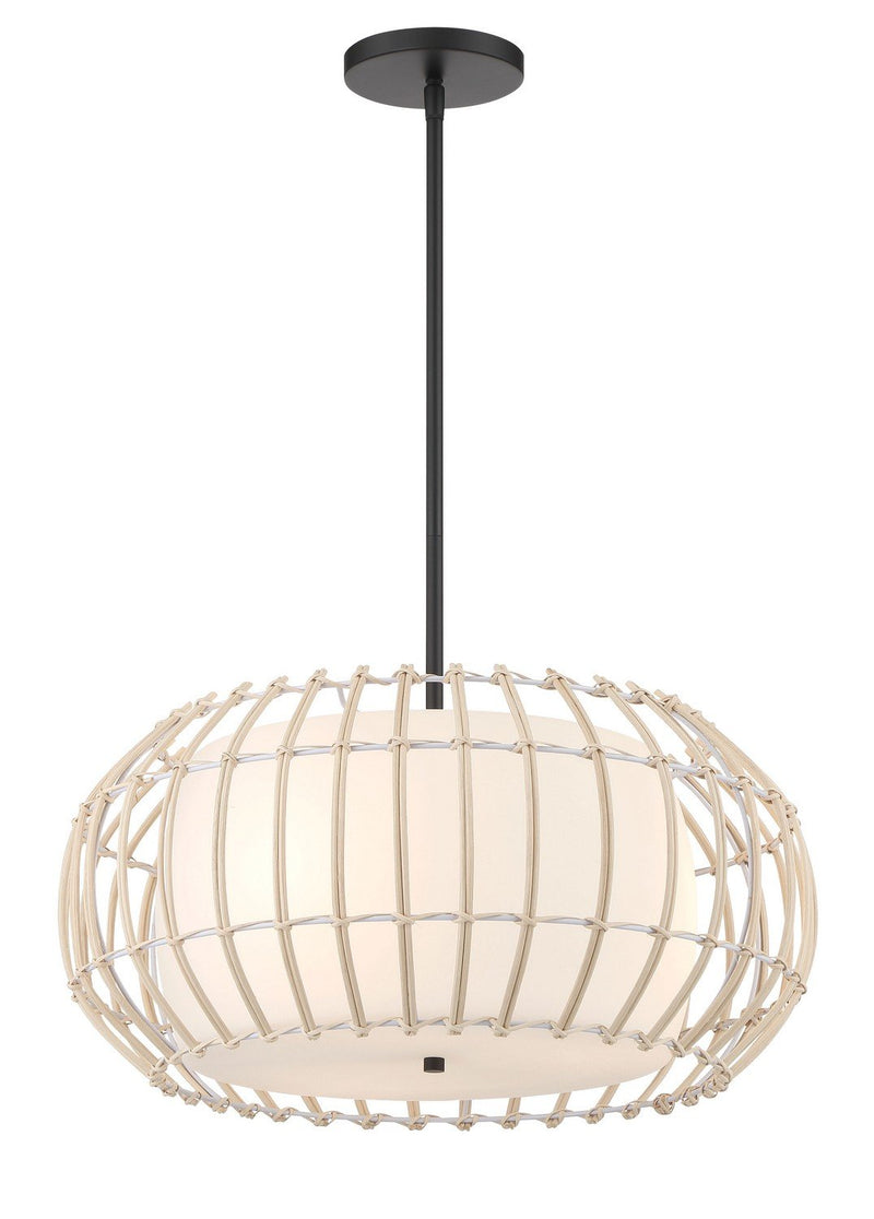 Watermill 3-Light Pendant in Coal
