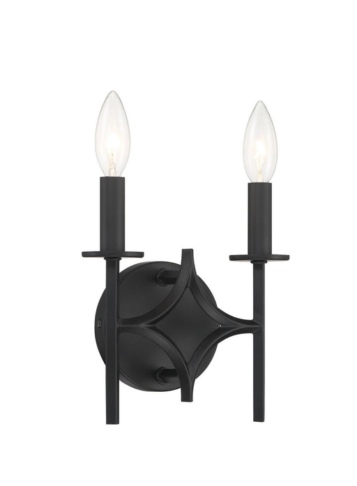 Muncie 2-Light Wall Sconce in Coal