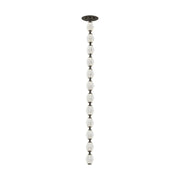 Collier 36 Pendant in Dark Bronze Integrated with Clear Textured Glass