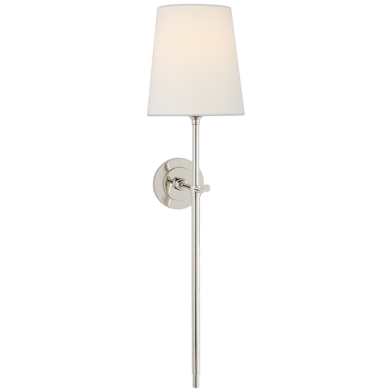 Bryant Large Tail Wall Sconce in Polished Nickel