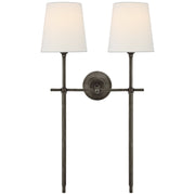 Bryant Large Double Tail 2-Light Wall Sconce in Bronze