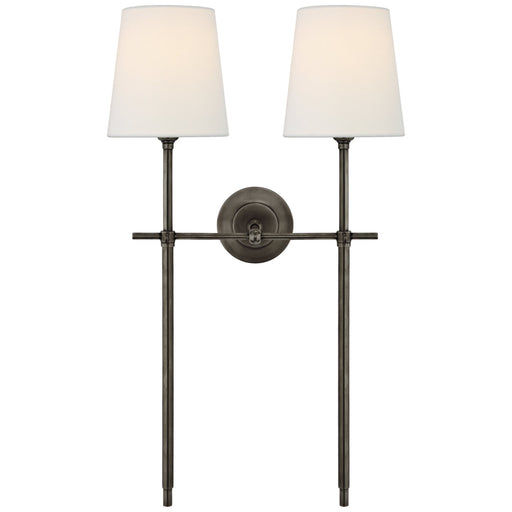 Bryant Large Double Tail 2-Light Wall Sconce in Bronze
