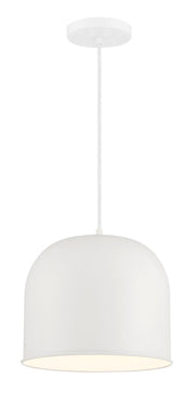 Vantage 11" Dome Pendant in White