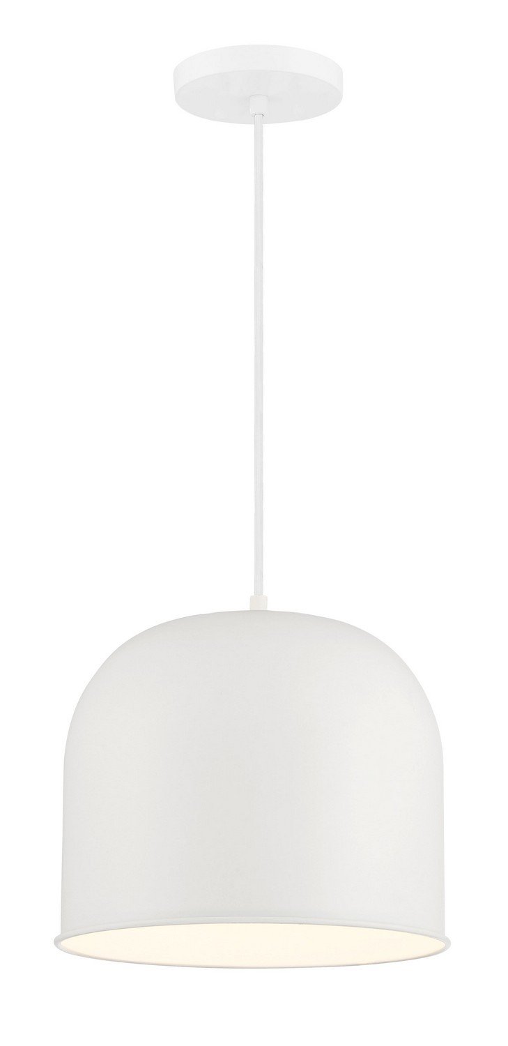 Vantage 11" Dome Pendant in White