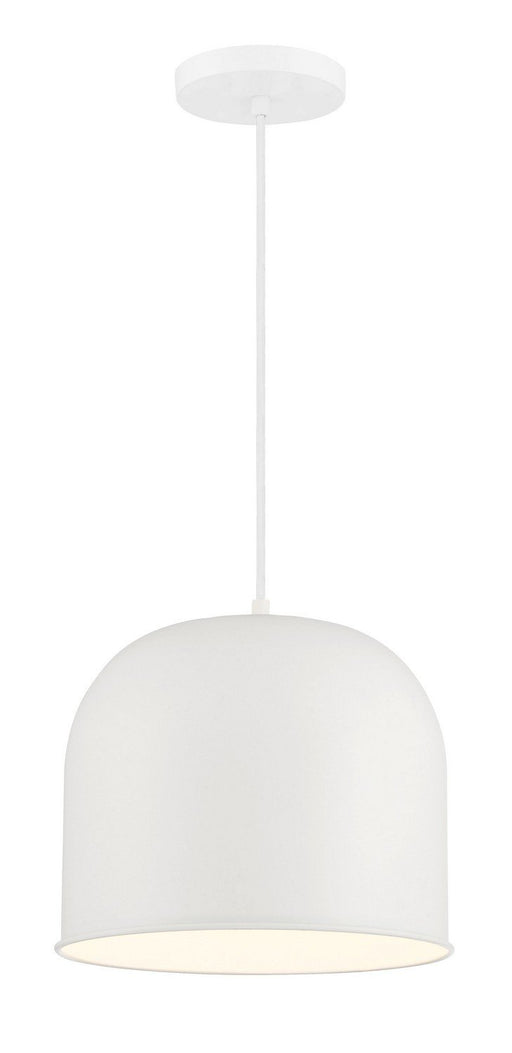 Vantage 11" Dome Pendant in White