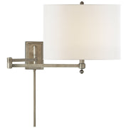 Hudson Swing Arm Wall Lamp in Antique Nickel