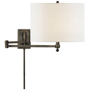 Hudson Swing Arm Wall Lamp in Bronze