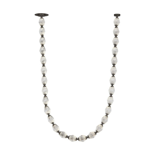 Collier 84 Pendant in Dark Bronze Integrated with Clear Textured Glass