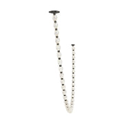 Collier 108 Pendant in Dark Bronze Integrated with Clear Textured Glass