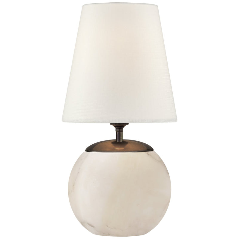 Terri Round Accent Table Lamp in Alabaster