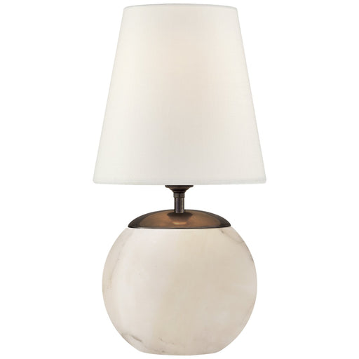 Terri Round Accent Table Lamp in Alabaster